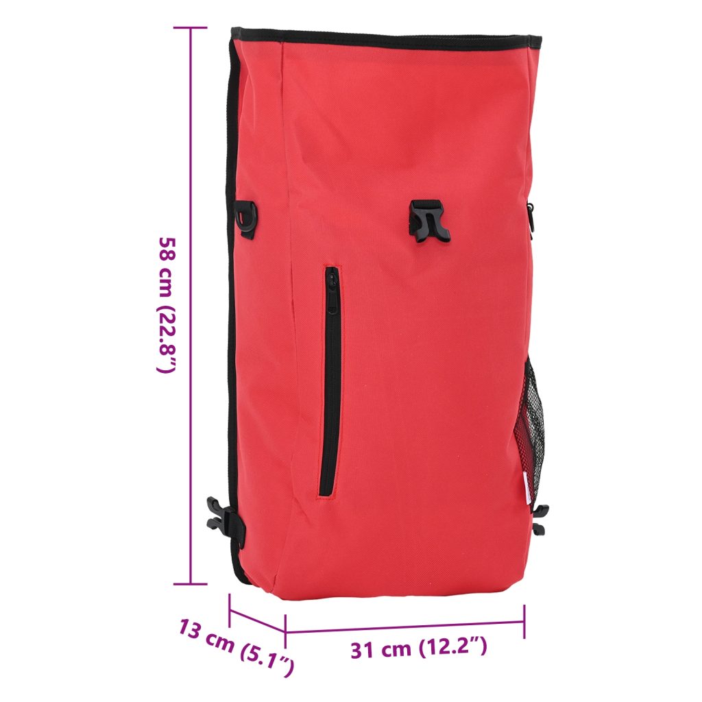 Pyörälahti Pannier-telineelle 20 L Punainen 31x13x58 cm - Image 12