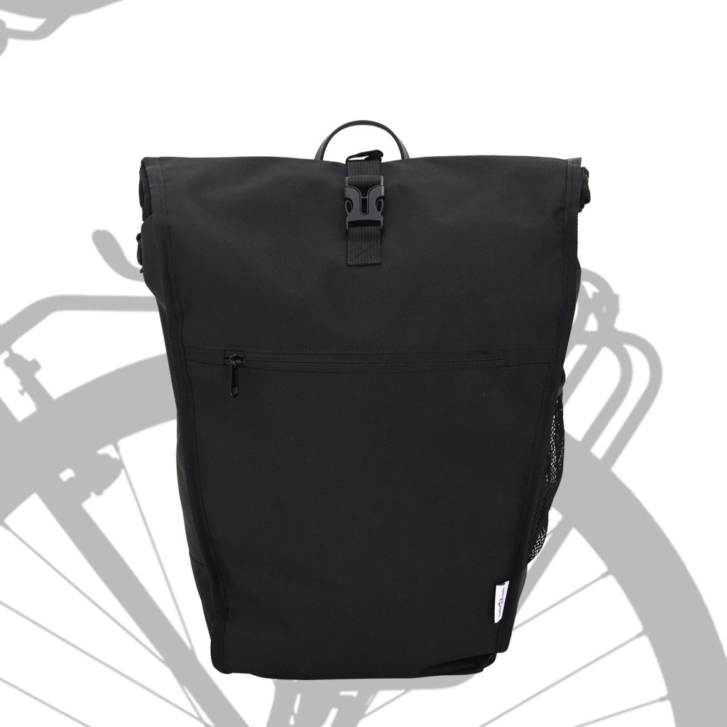 pyöräkassi tavaratelineelle 20L musta 34x16x59 cm - Image 2