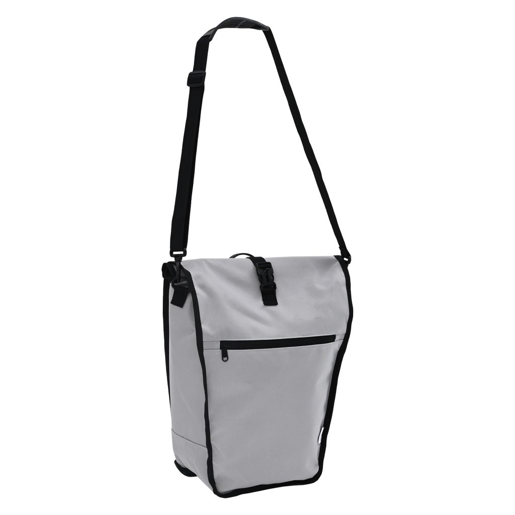 Pyöräilypussi pannier-telineelle 20 L Harmaa 34x16x59 cm - Image 5