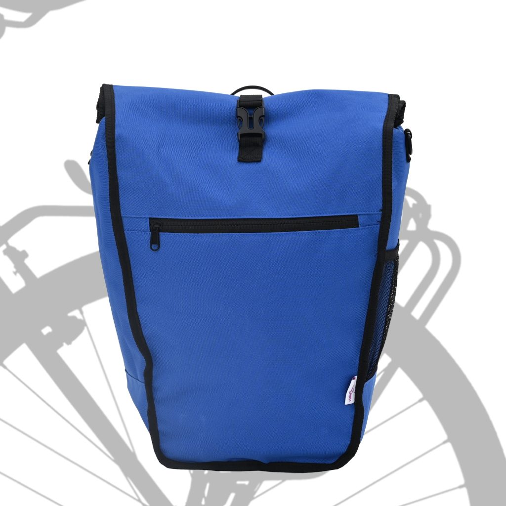 Polkupyörälaukku pannier-telineelle 20 L Sininen 34x16x59 cm - Image 2