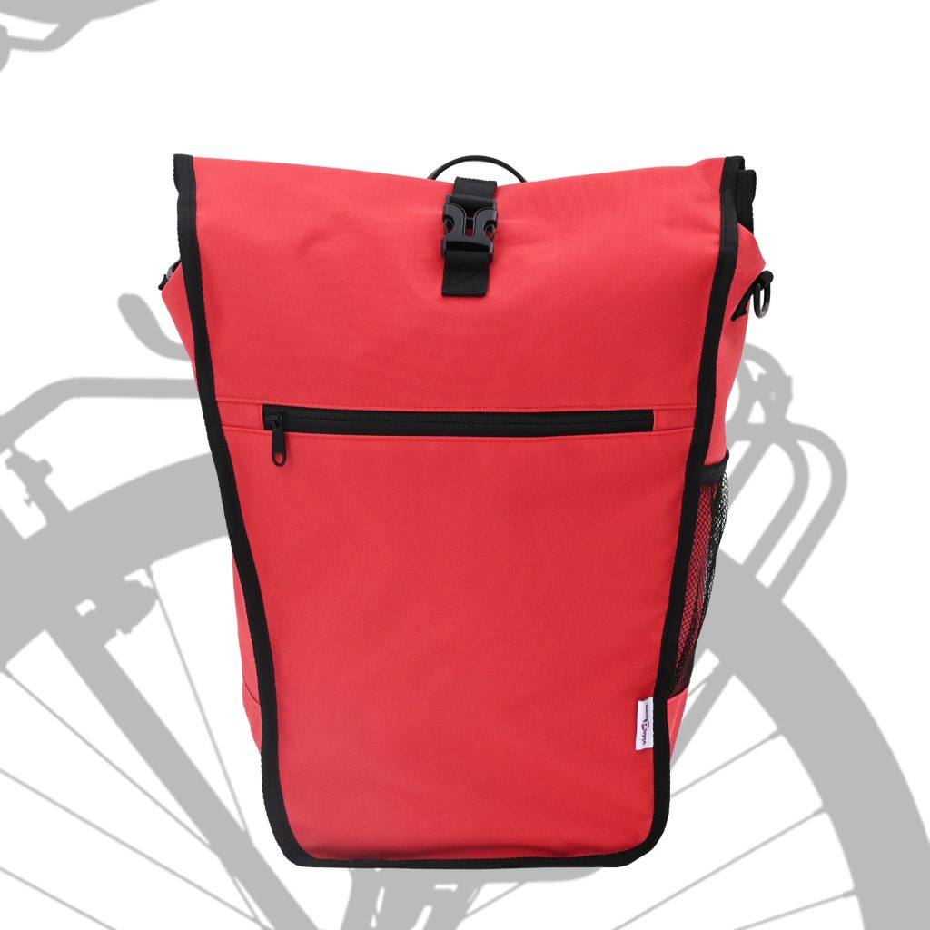 Pyörälaukku Pannier Telineelle 20 L Punainen 34x16x59 cm - Image 2