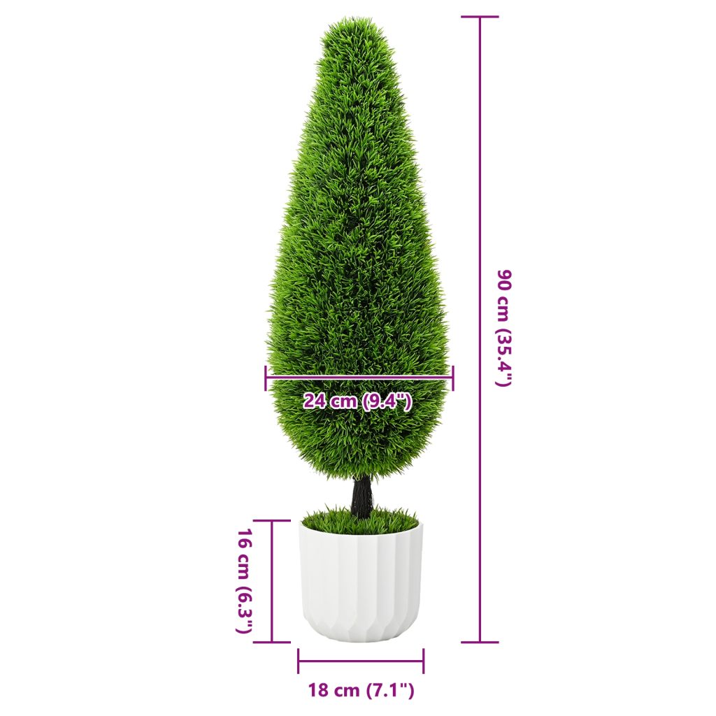 Keinokasvi Topiary Männystä Ruukussa 24x90 cm Vihreä - Image 5