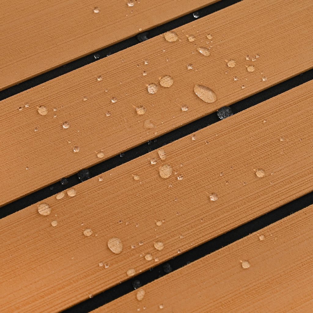Veneen Lattia Itse Kiinnittyvä Ruskea ja Musta 240x90 cm EVA Vahto - Image 5