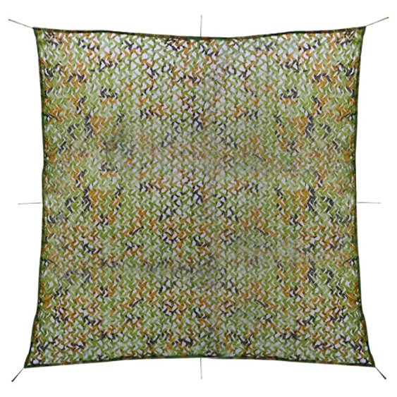 Naamiointiverkko säilytyslaukulla 5x5 m vihreä