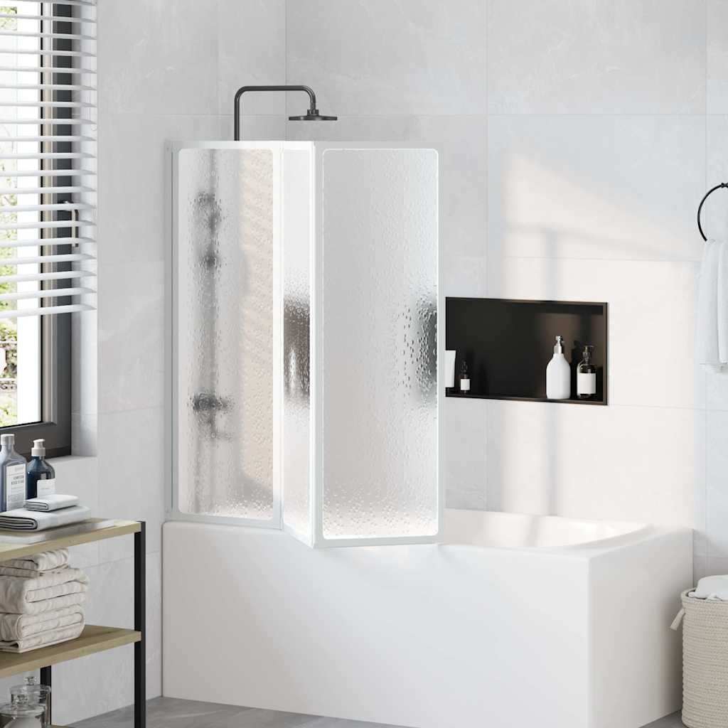 Suihkuseinä 117 x 120 cm 3 Paneelia Kokoontaitettava