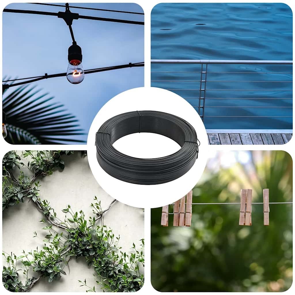 Aidan kiinnityslanka 250 m 2,3/3,8 mm teräs antrasiitti