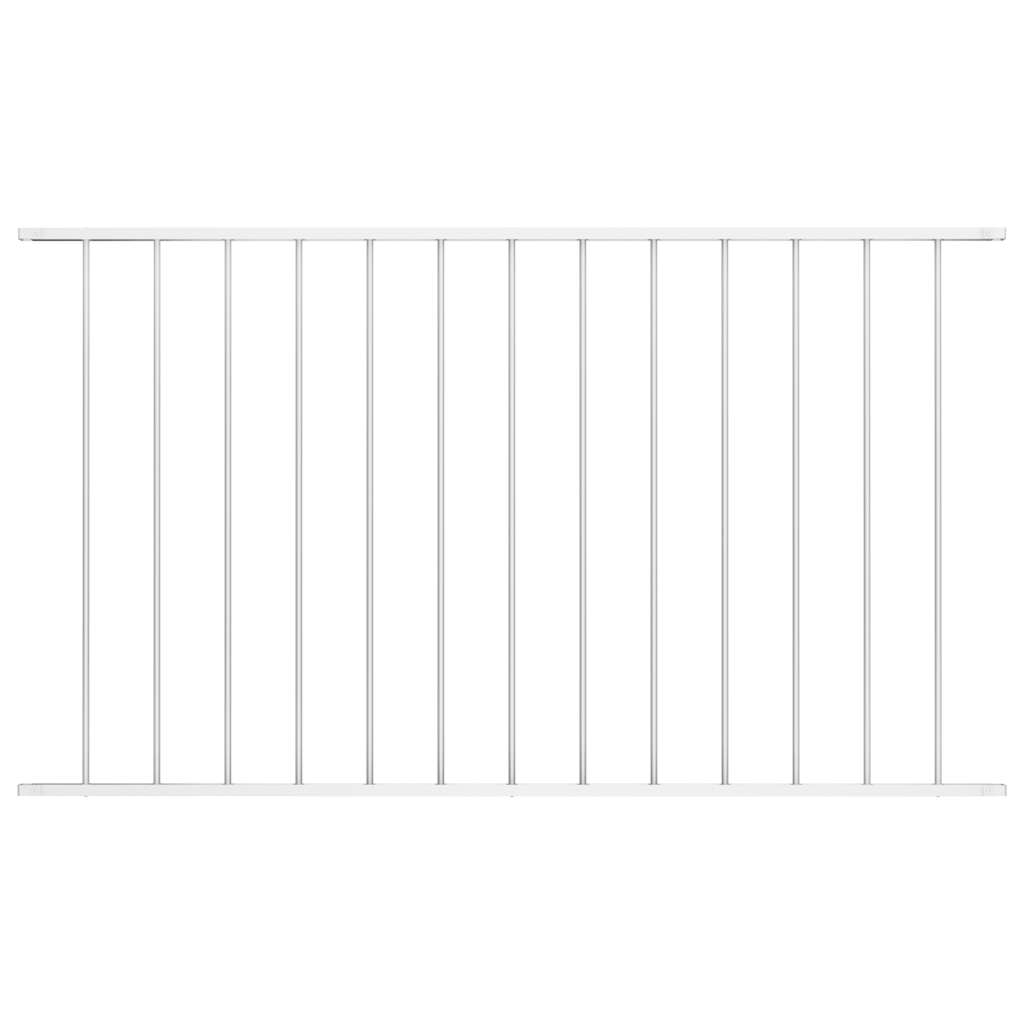 Aitapaneeli jauhemaalattu teräs 1,7x1,25 m valkoinen