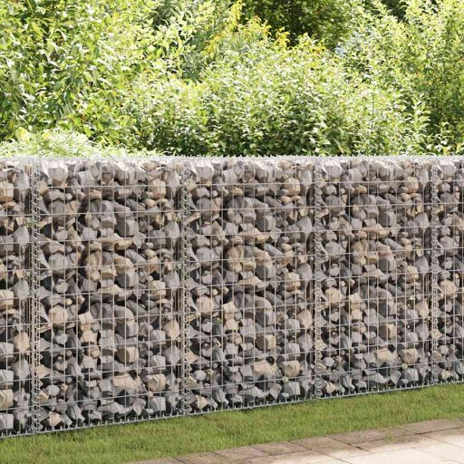 Gabion-kivikori kansilla galvanoitu teräs 60x30x100 cm