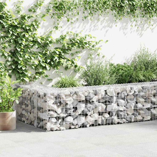 Gabion-kivikori kansilla galvanoitu teräs 900x30x50 cm