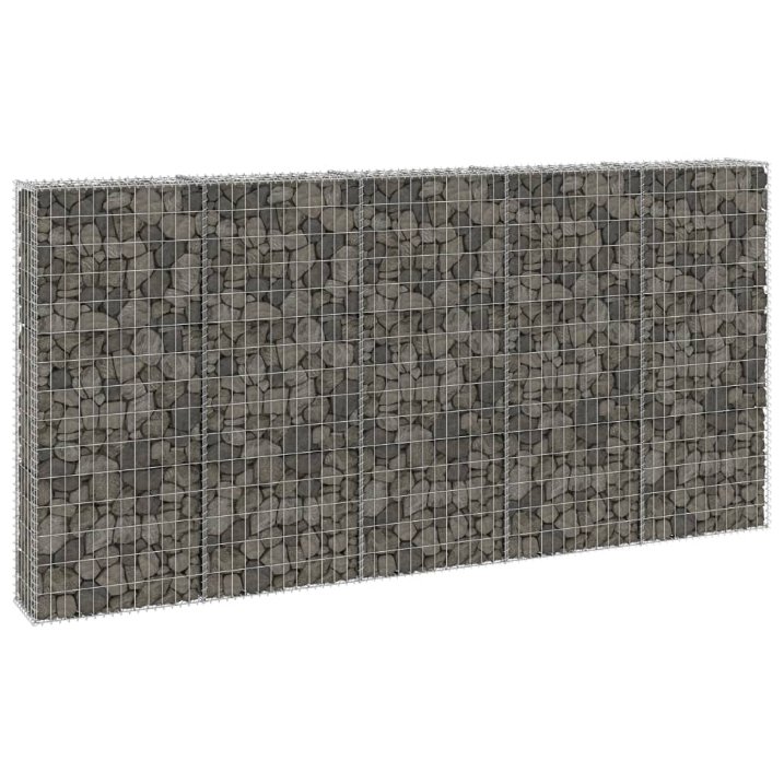 Gabion-kivikori kansilla galvanoitu teräs 300x30x150 cm