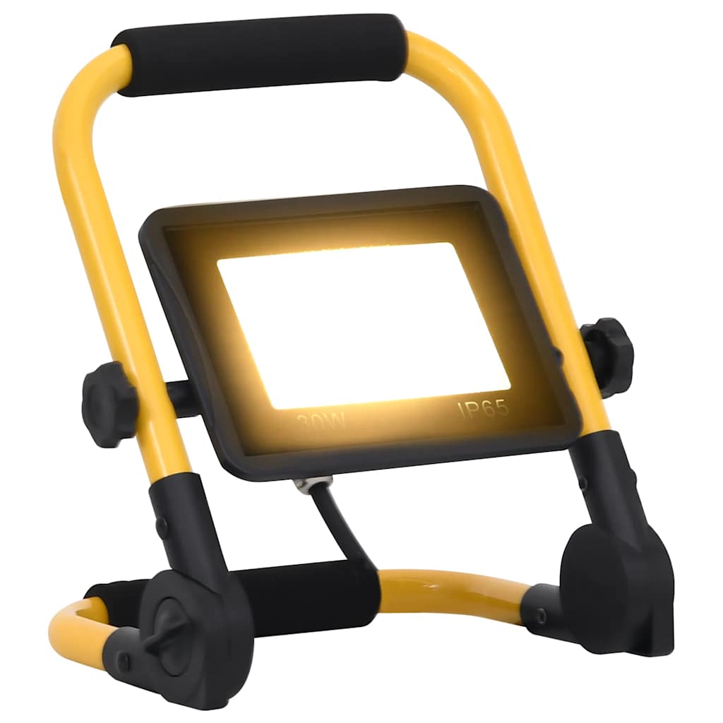 LED-valonheitin kahvalla 30 W lämmin valkoinen