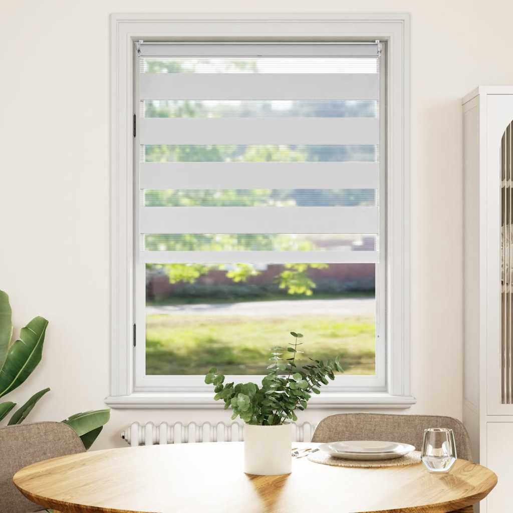 Zebra rullakaihdin 100 x 175 cm valkoinen