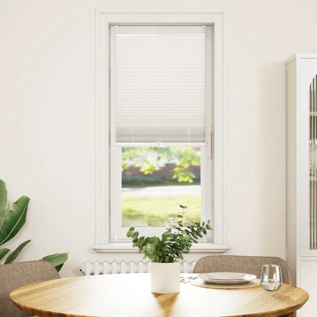 Plisse Kaihdin 60x125cm Valkoinen Laskosverhot