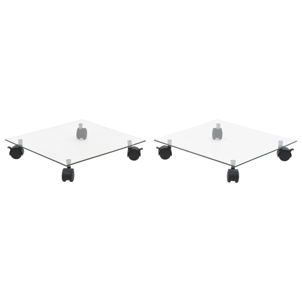 Kasvirullakot 2 kpl karkaistu lasi 35x35 cm neliö