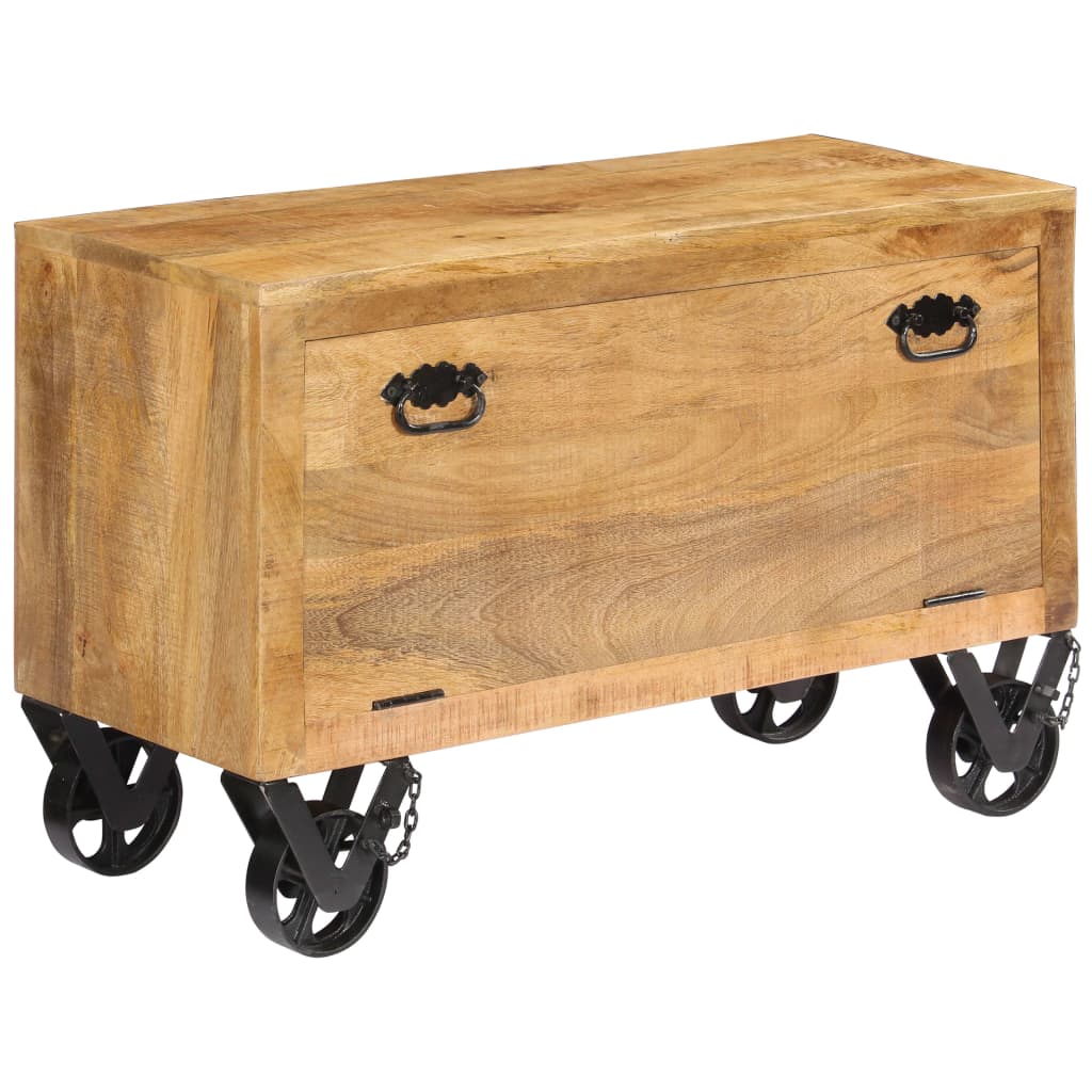 Kenkäkaappi 86x35x55 cm mangopuu