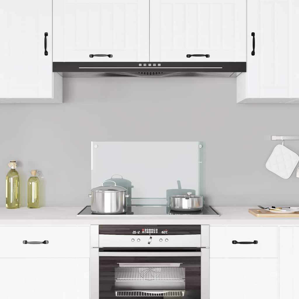 Keittiön roiskesuoja läpinäkyvä 70x40 cm karkaistu lasi