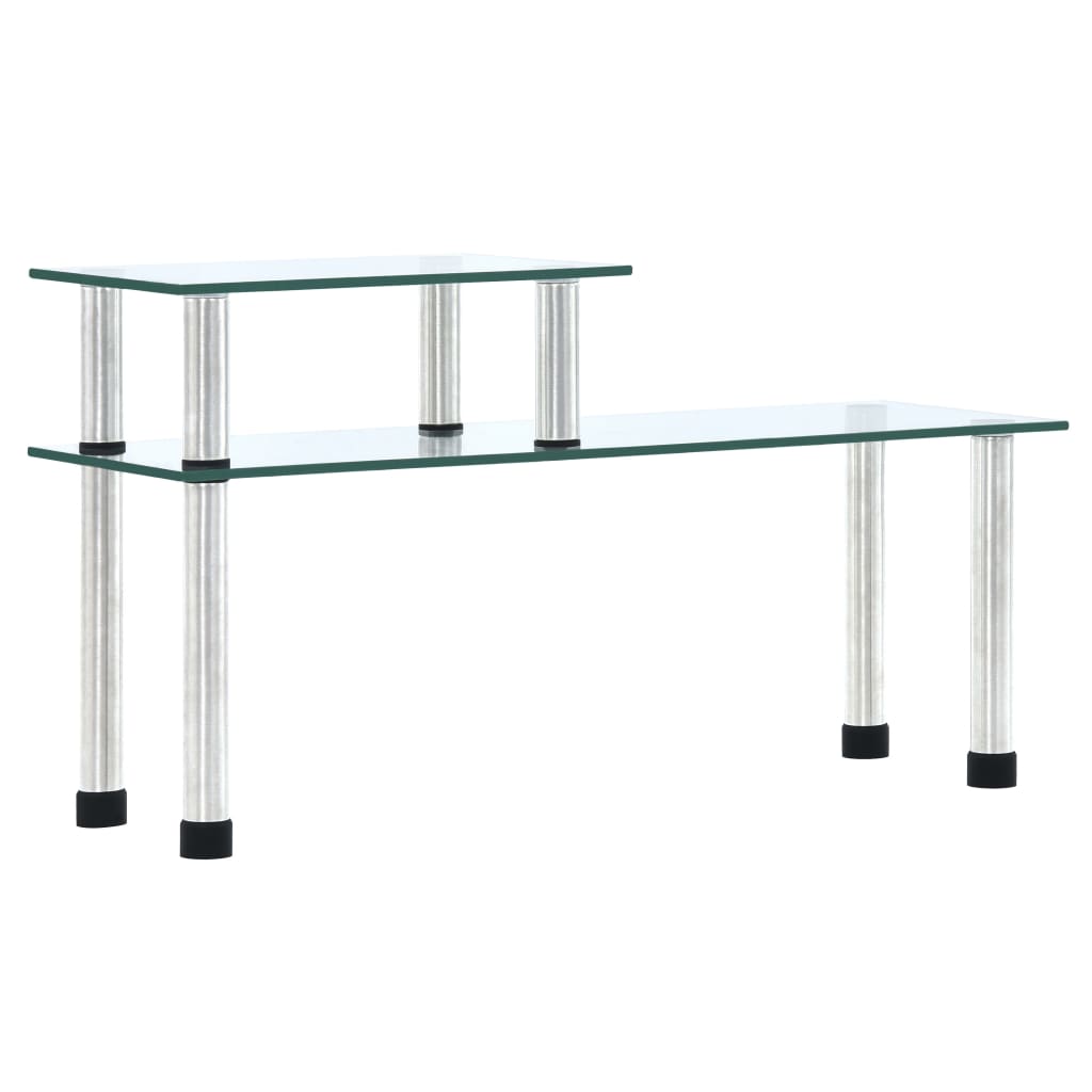 Keittiöhylly läpinäkyvä 45x16x26 cm karkaistu lasi