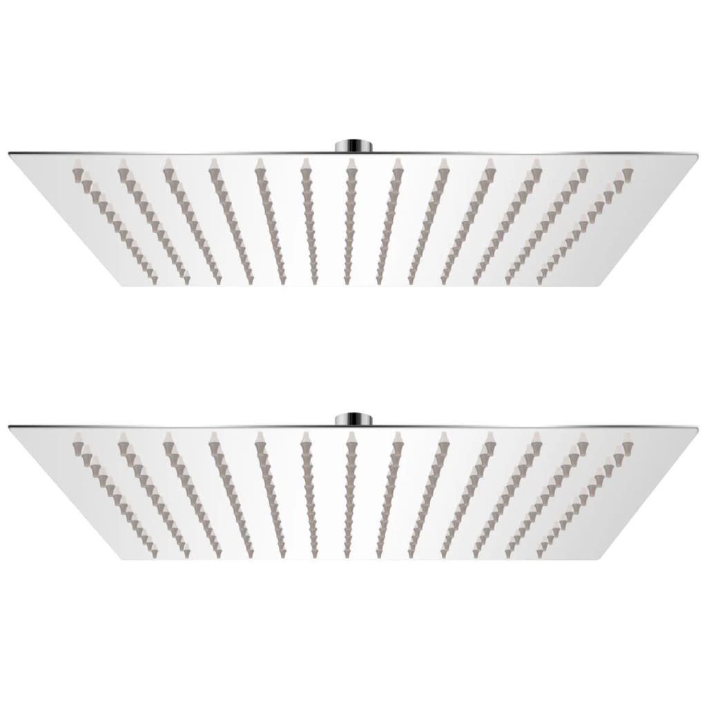 Sadesuihkupää 2 kpl ruostumaton teräs 30x30 cm