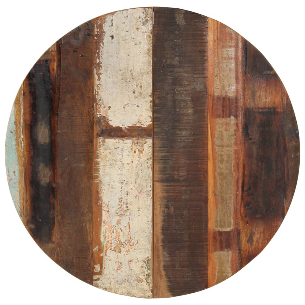 Pyöreä pöytälevy 70 cm 15-16 mm täysi kierrätetty puu