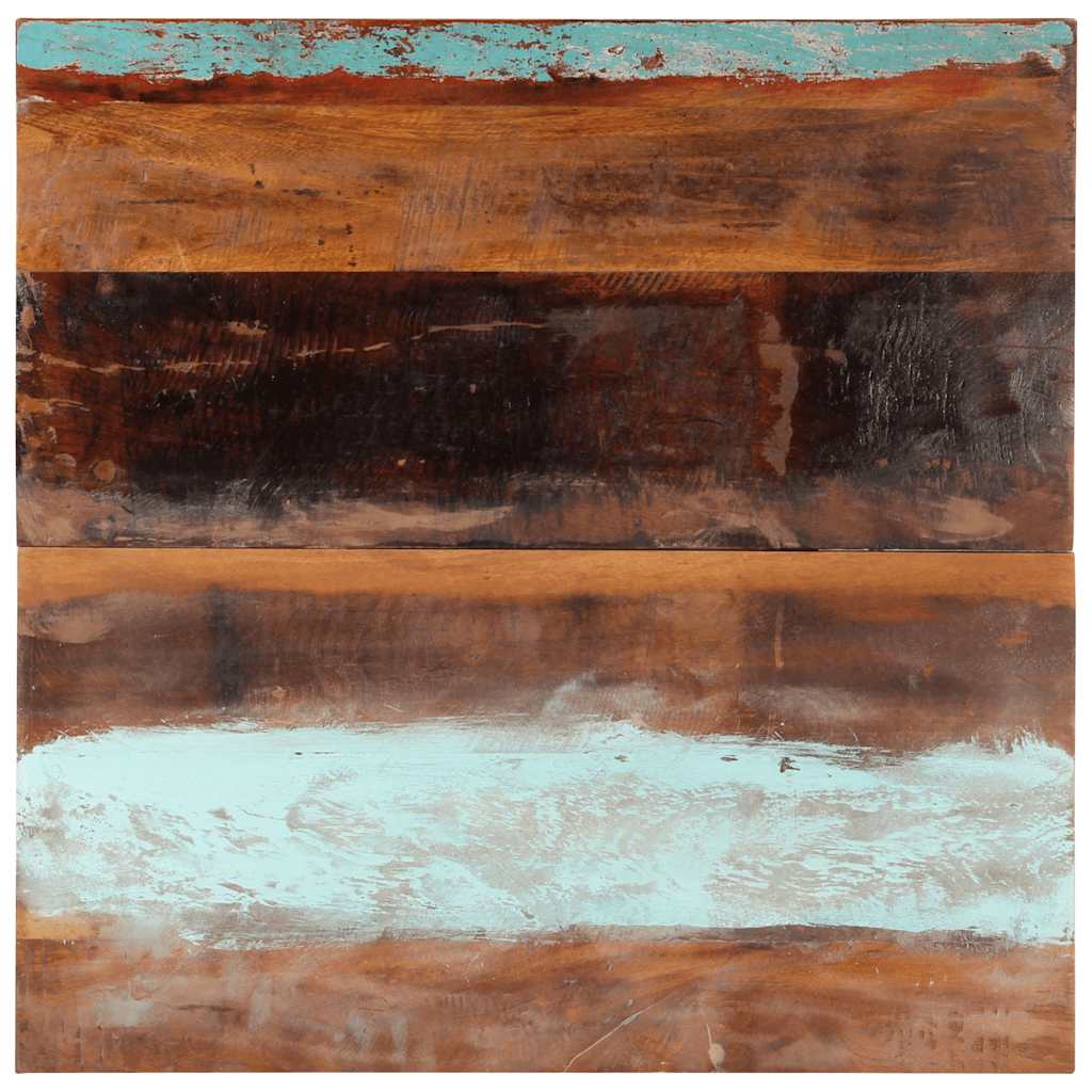 Neliönmuotoinen pöytälevy 80x80 cm 25-27 mm täysi kierrätyspuu