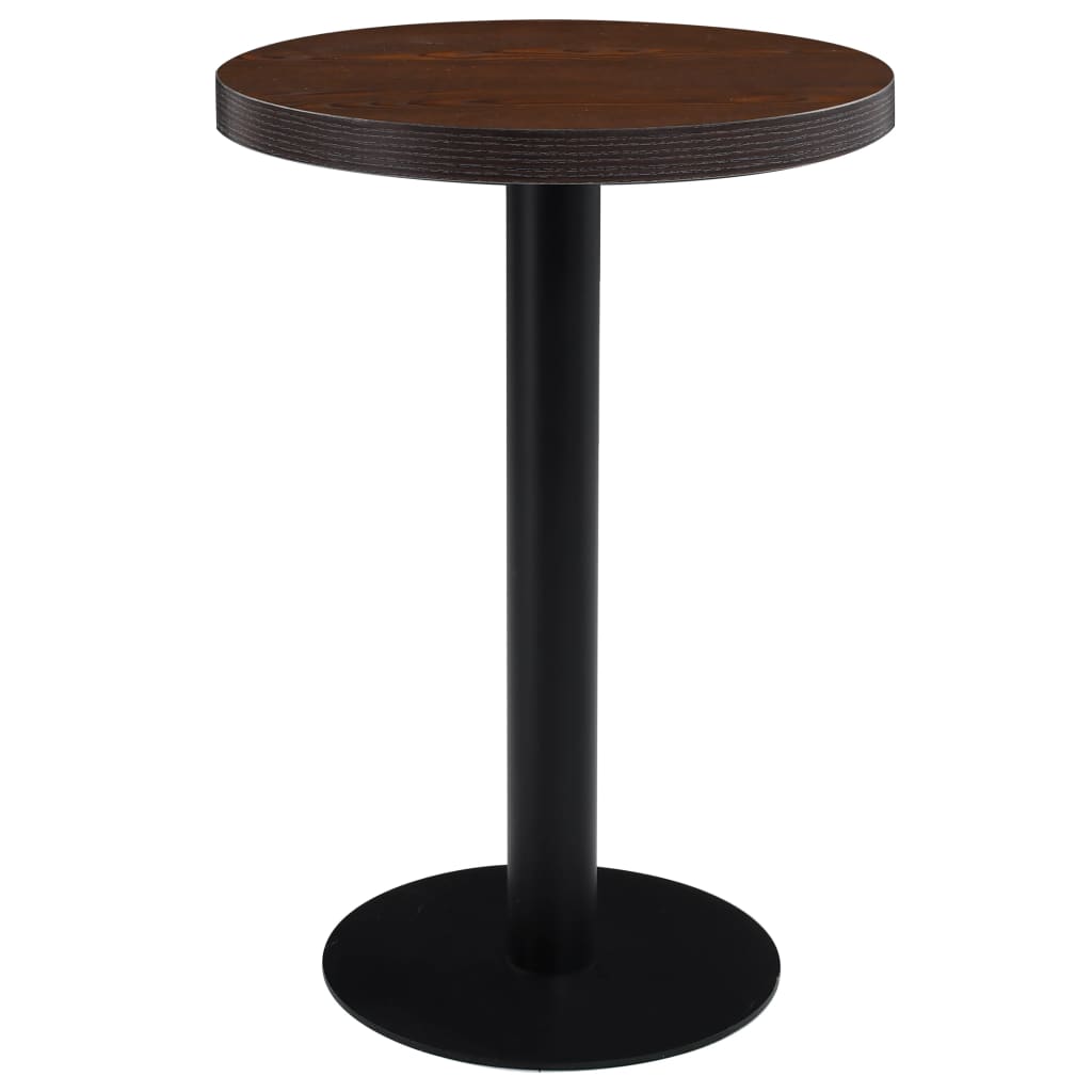 Bistropöytä tummanruskea 60 cm MDF
