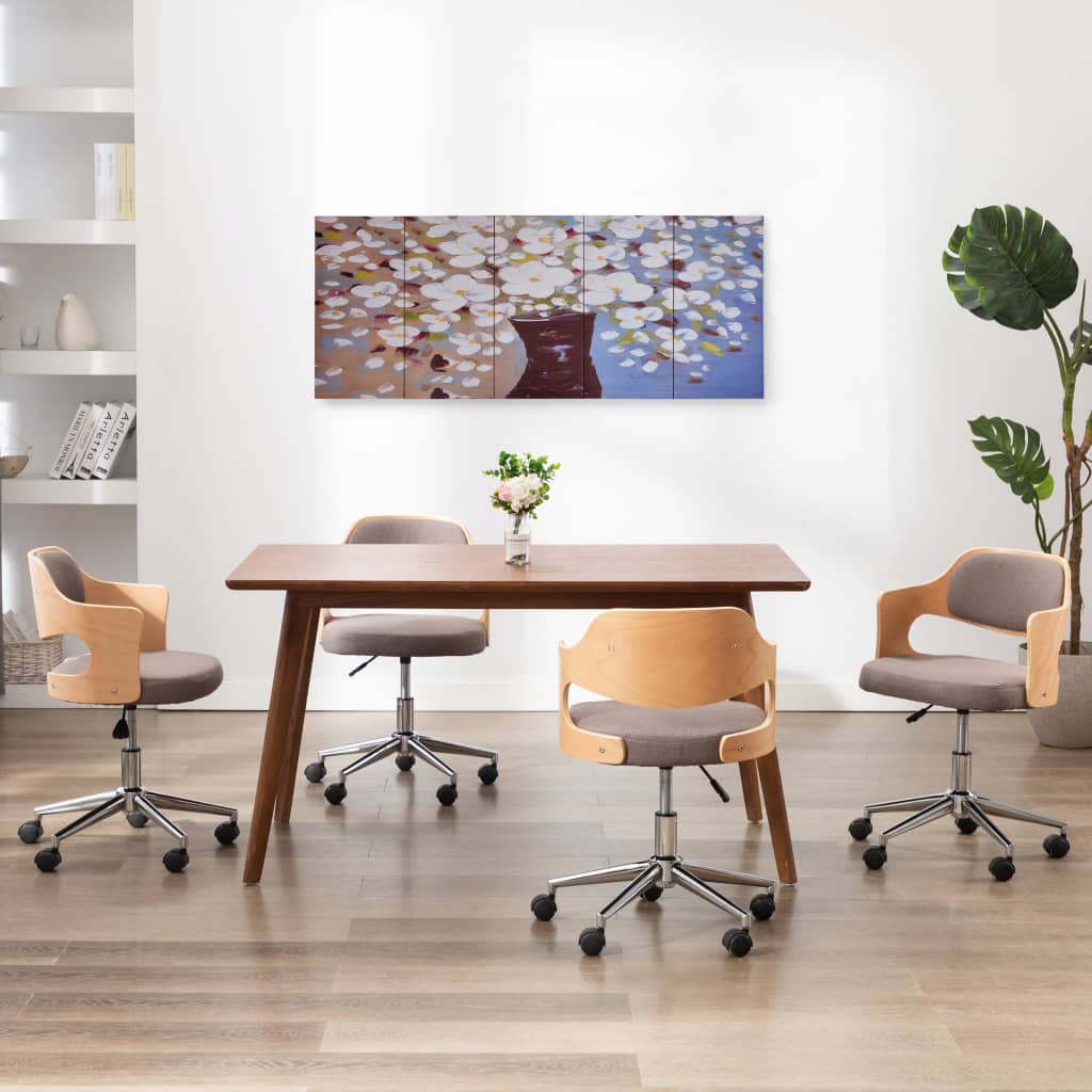 Kanvaasitaulusarja kukat ruukussa monivärinen 150 x 60 cm