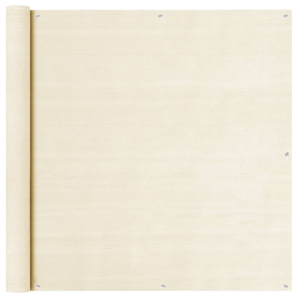 Parvekkeen suoja kerma 120x300 cm HDPE