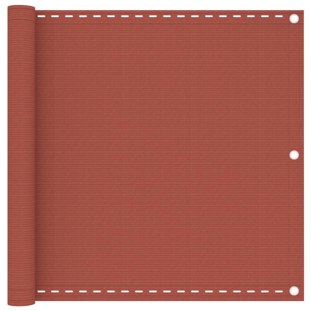 Parvekkeen suoja terrakotta 90x400 cm HDPE