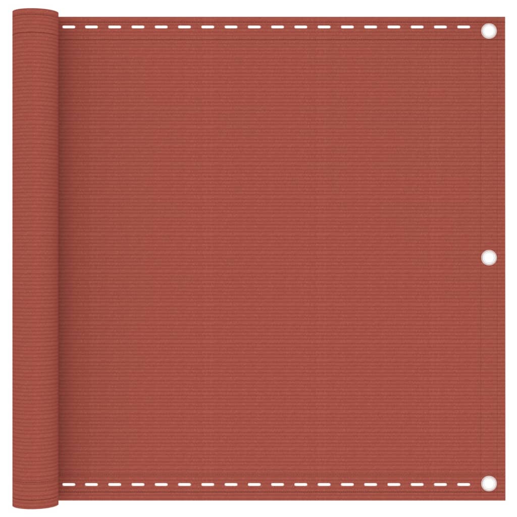Parvekkeen suoja terrakotta 90x500 cm HDPE
