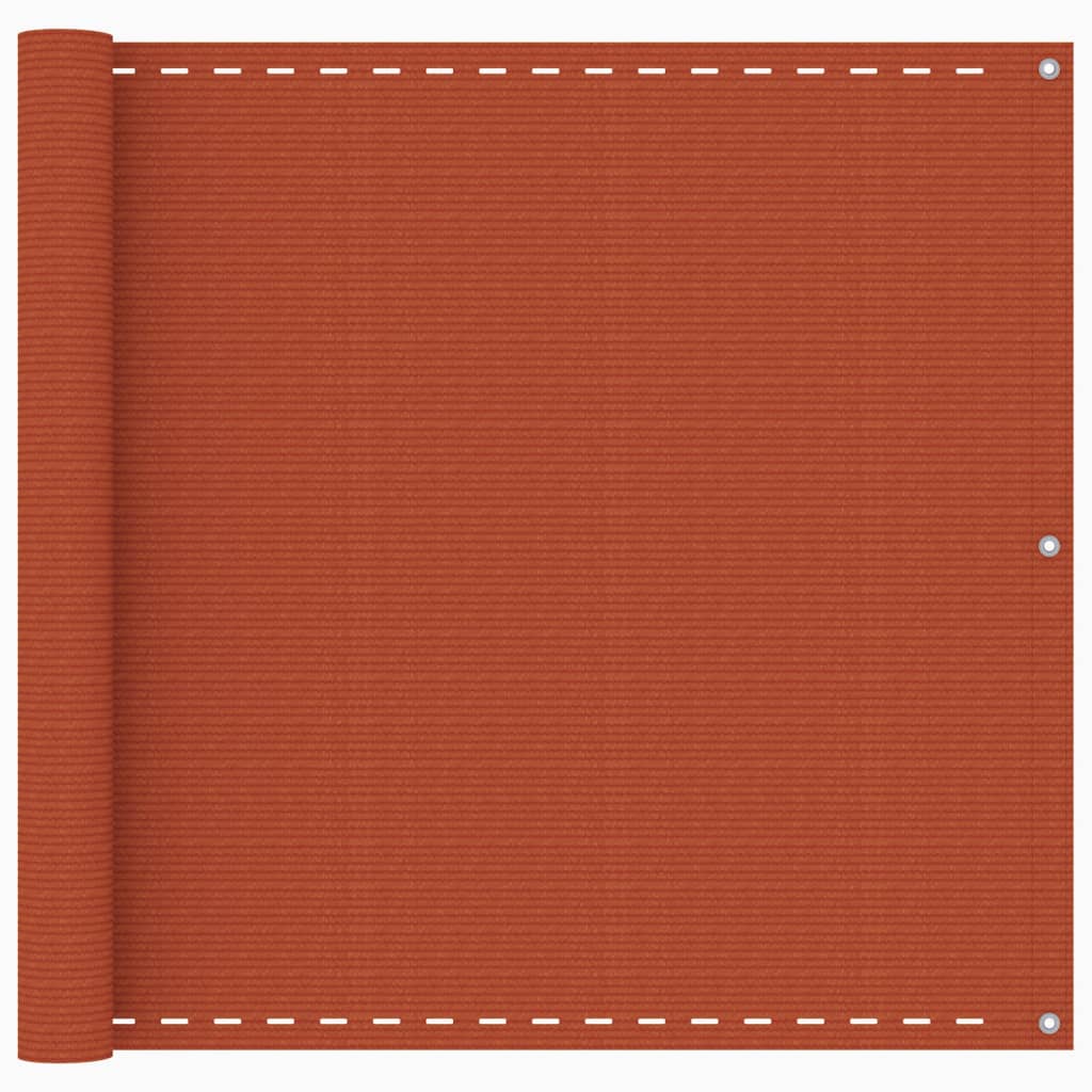 Parvekkeen suoja oranssi 90x400 cm HDPE