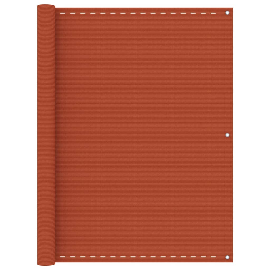 Parvekkeen suoja oranssi 120x500 cm HDPE