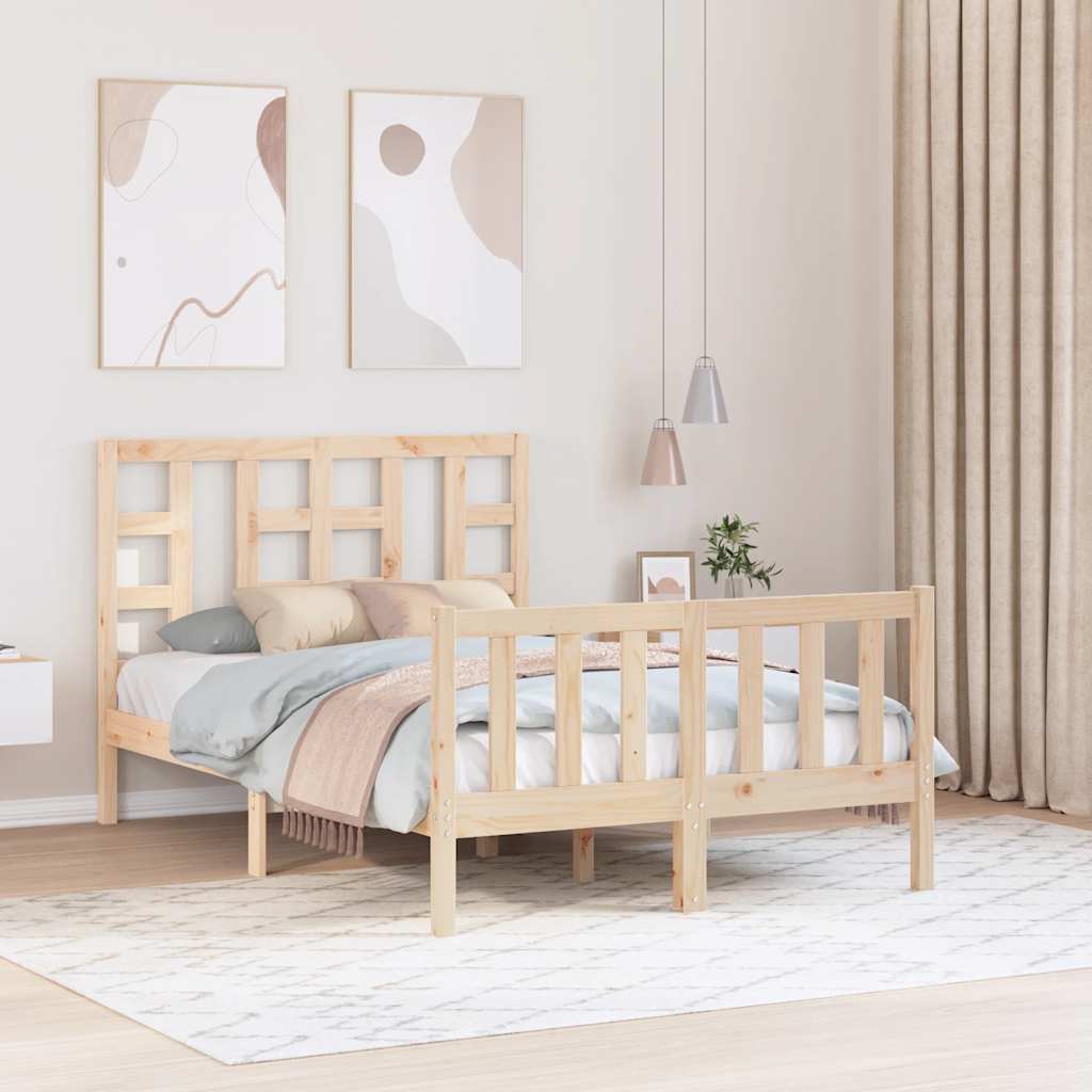 Sängynrunko päädyllä Small Double täysi puu