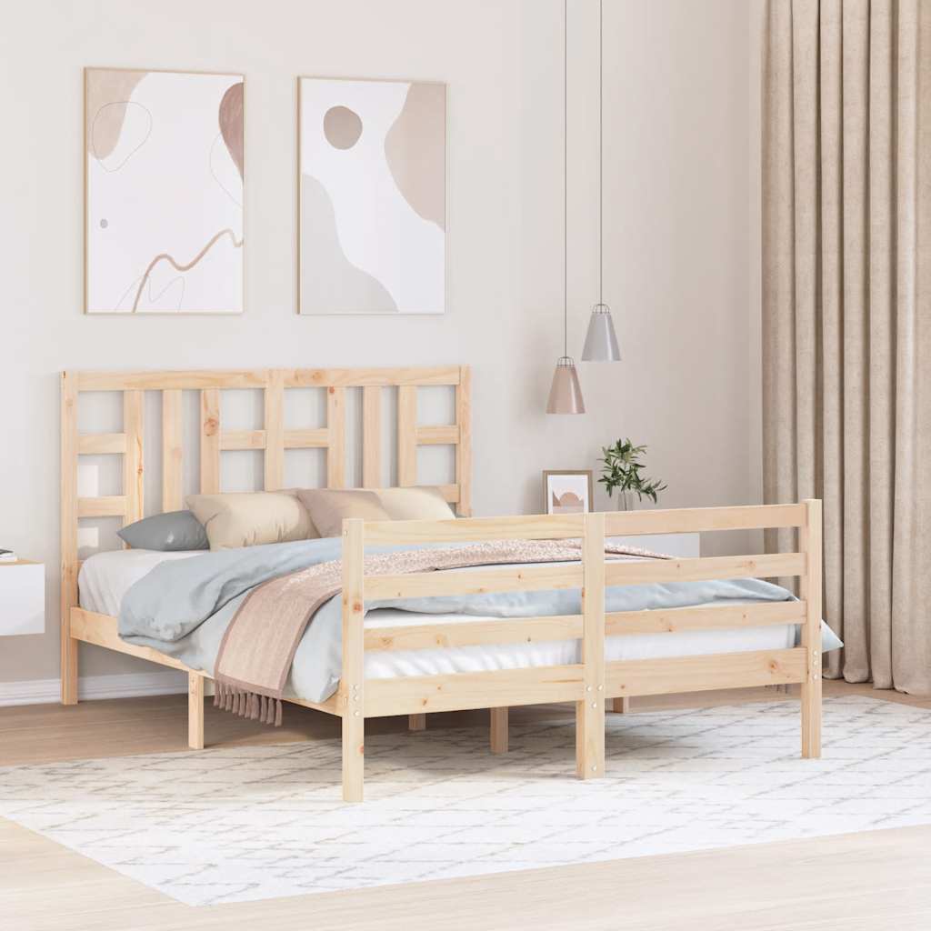 Sängynrunko päädyllä Double täysi puu
