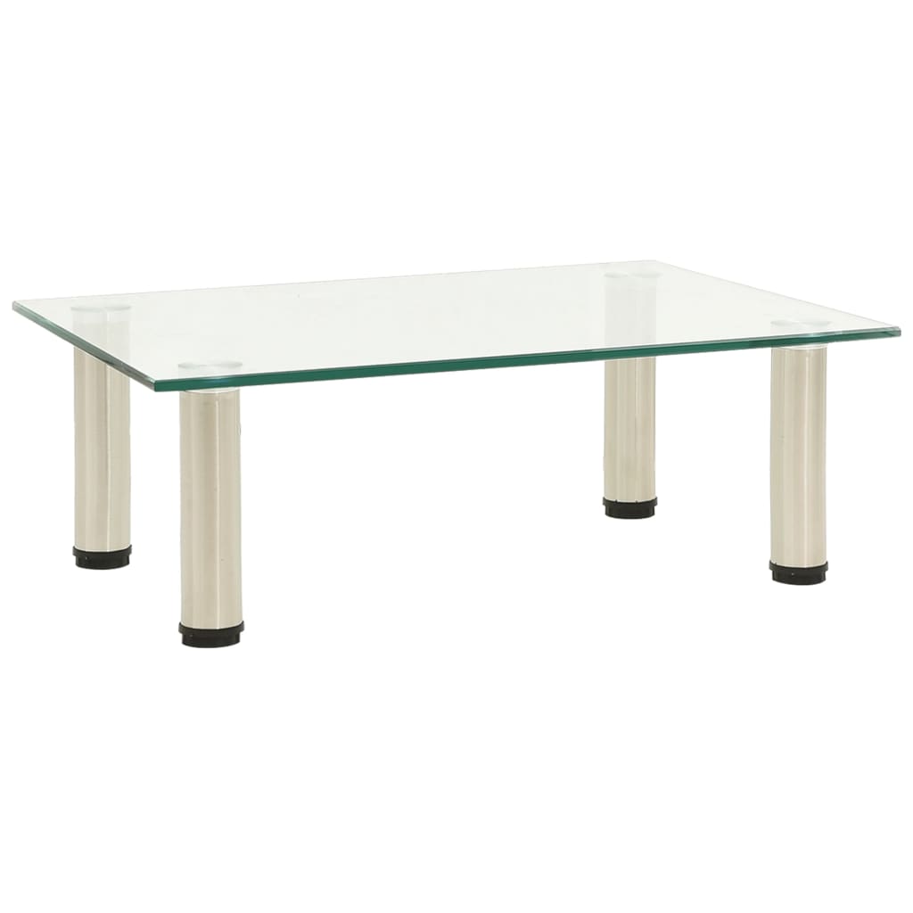 TV-taso läpinäkyvä 40x35x17 cm karkaistu lasi