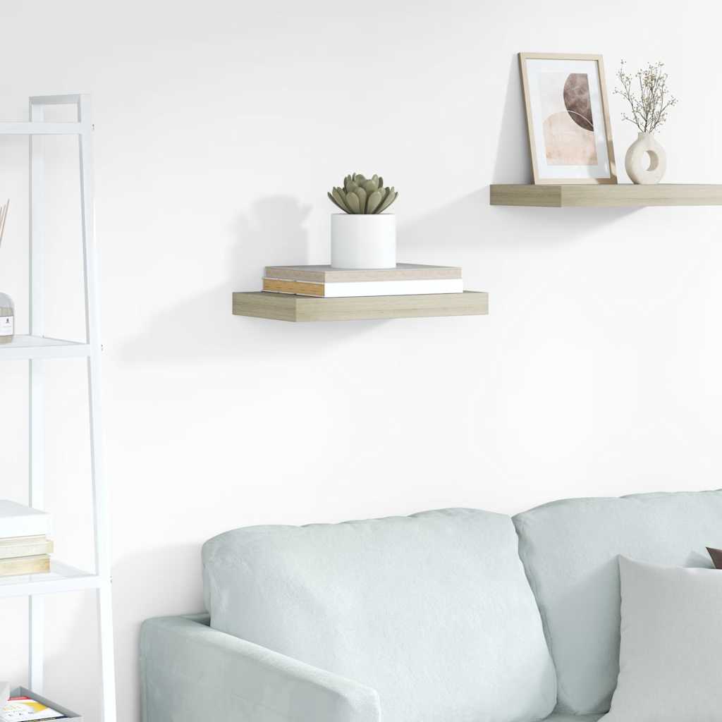 Kelluva seinähylly tammi 40x23x3,8 cm MDF