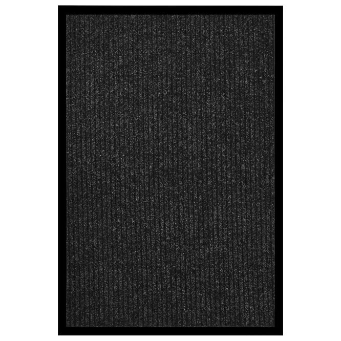 Ovimatto raidallinen antrasiitti 80x120 cm