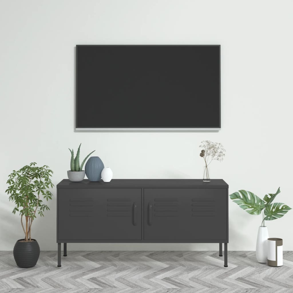 TV-taso antrasiitti 105x35x50 cm teräs