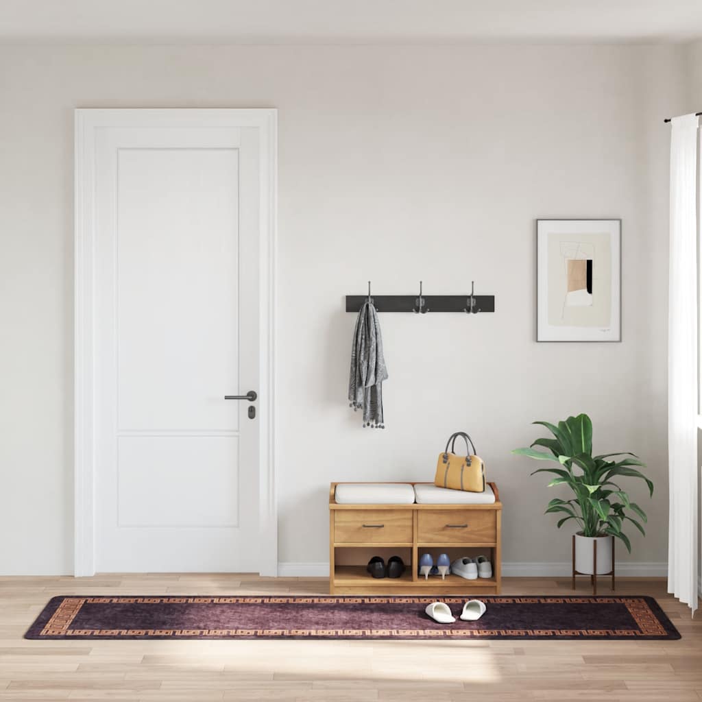 Matto pestävä 80x300 cm musta ja kulta liukumaton