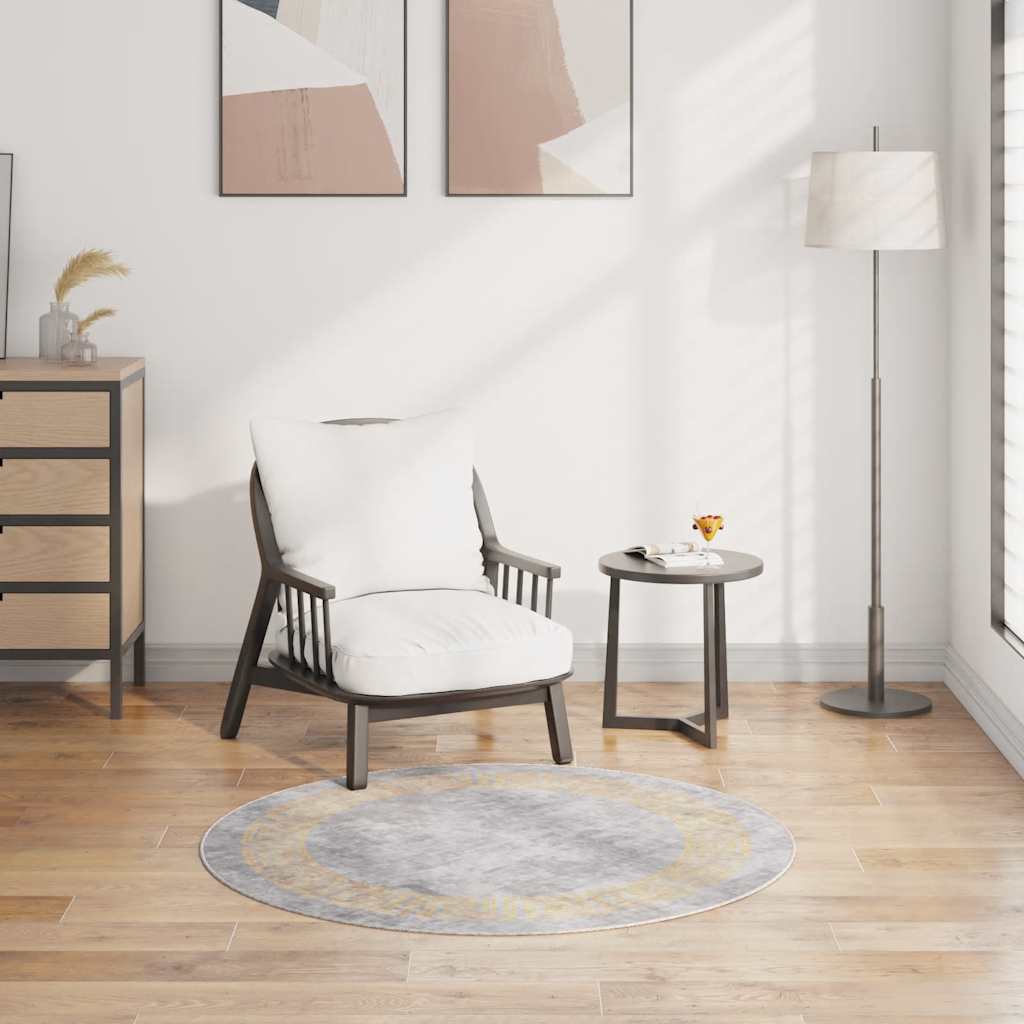 Matto pestävä φ120 cm harmaa liukumaton