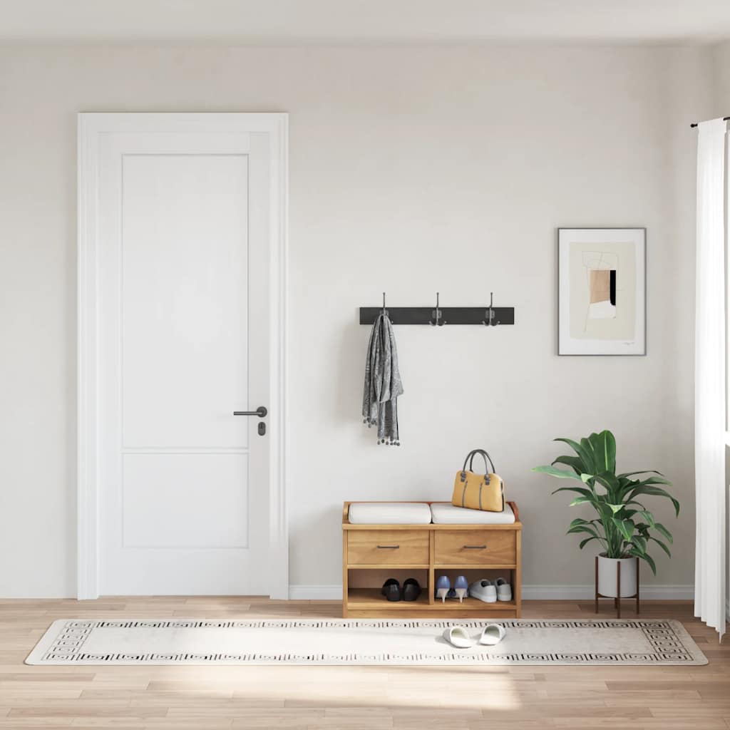 Matto pestävä 80x300 cm vaalea beige liukumaton