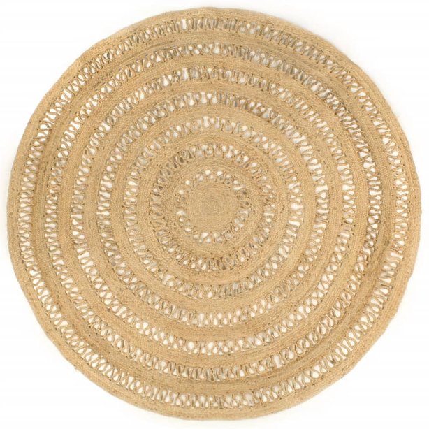 Käsintehty matto punottu juutti 210 cm