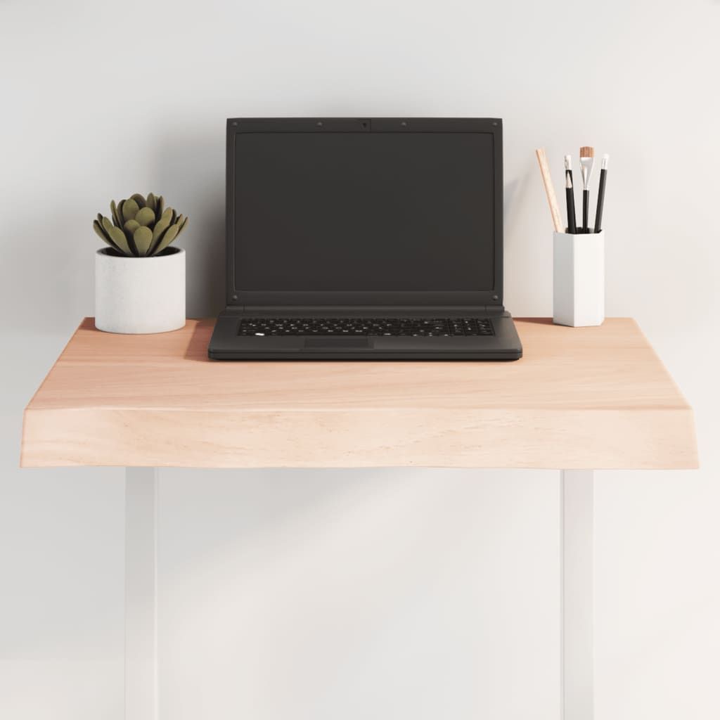 Pöytälevy 60x60x(2-6) cm käsittelemätön täysi puu elävä reuna