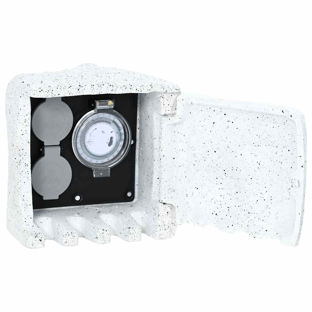 Tekokivinen puutarhapistorasia ajastimella