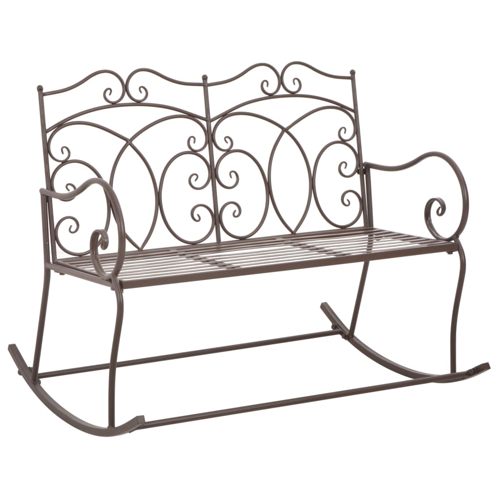 Puutarhapenkki 104 cm rauta antiikinruskea