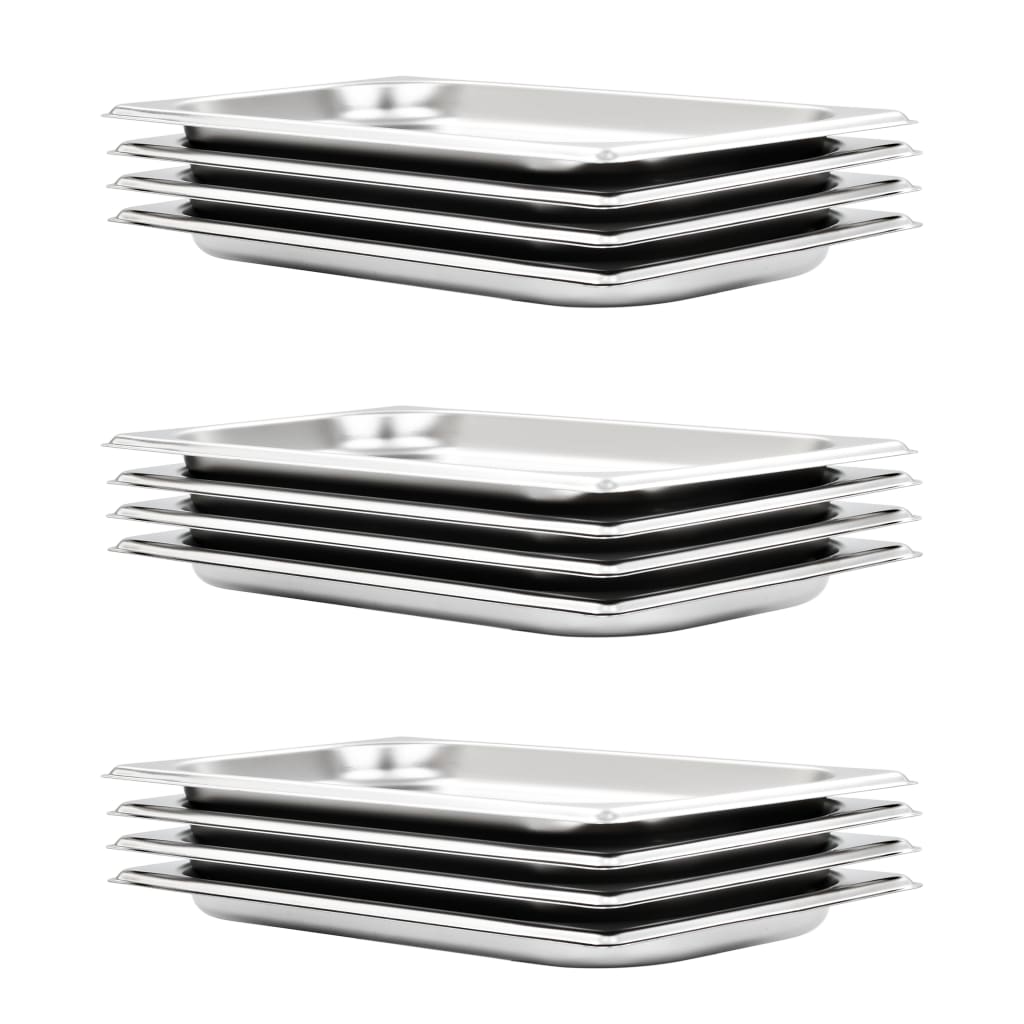 Ruokavuoat 12 kpl GN 1/3 20 mm ruostumaton teräs