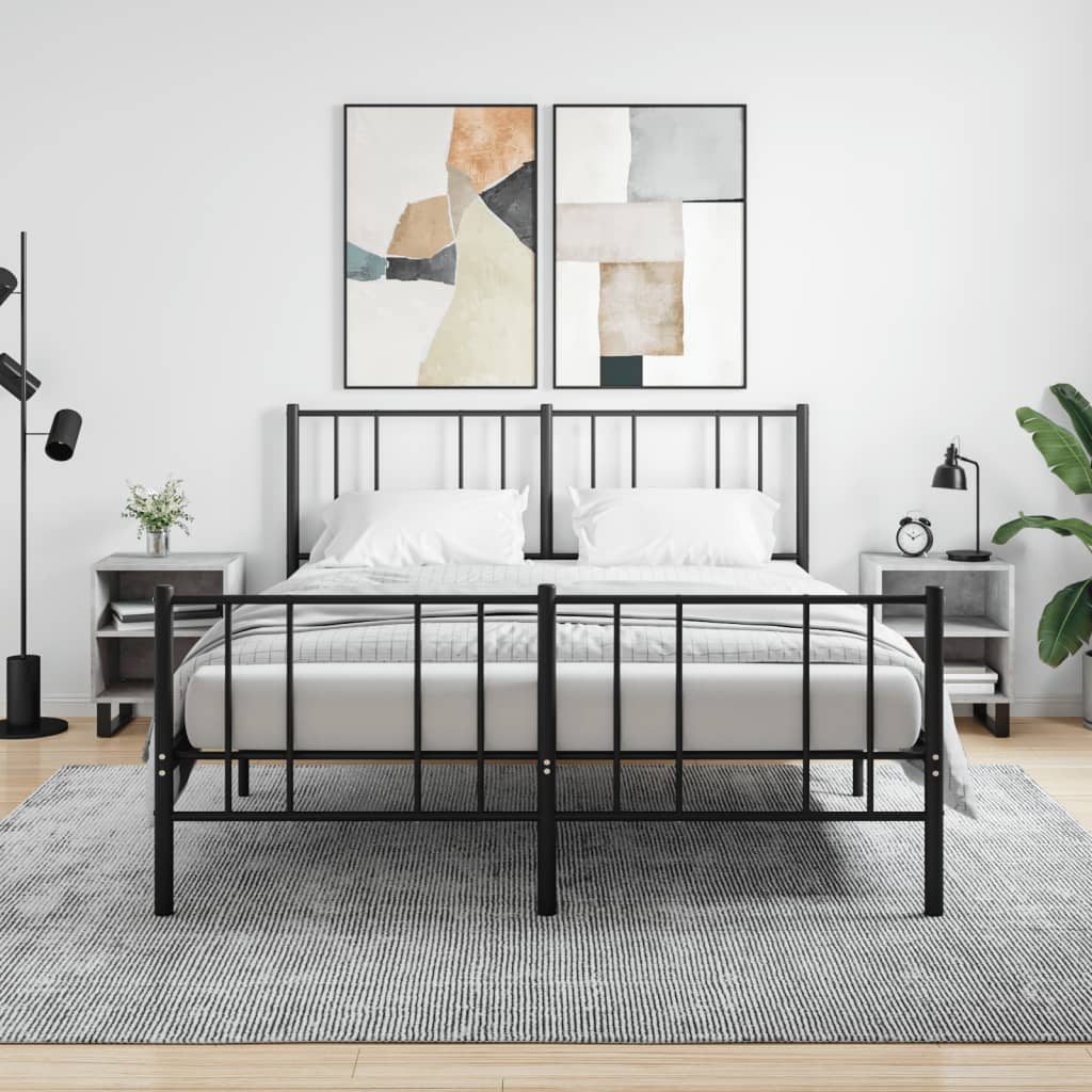 Yöpöydät 2 kpl betoninharmaa 40x30x50 cm tekninen puu