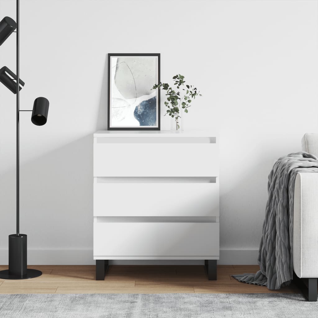 Senkki valkoinen 60x35x70 cm tekninen puu