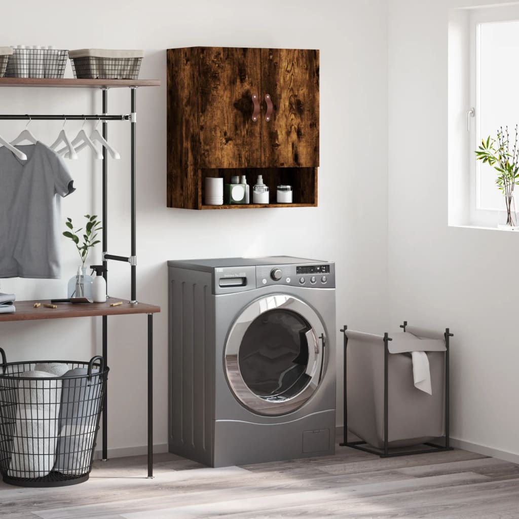 Seinäkaappi savutammi 60x31x70 cm tekninen puu