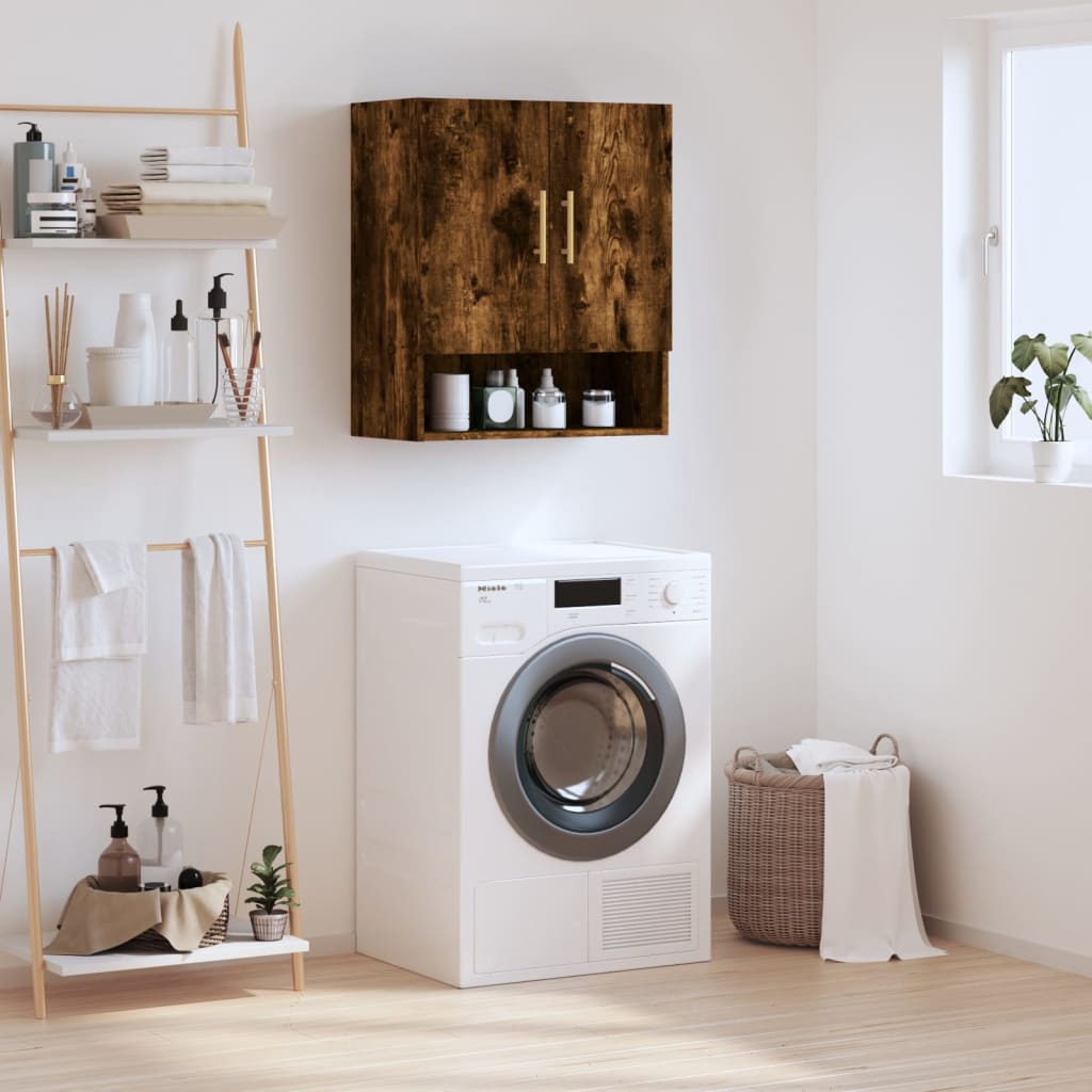 Seinäkaappi savutammi 60x31x70 cm tekninen puu