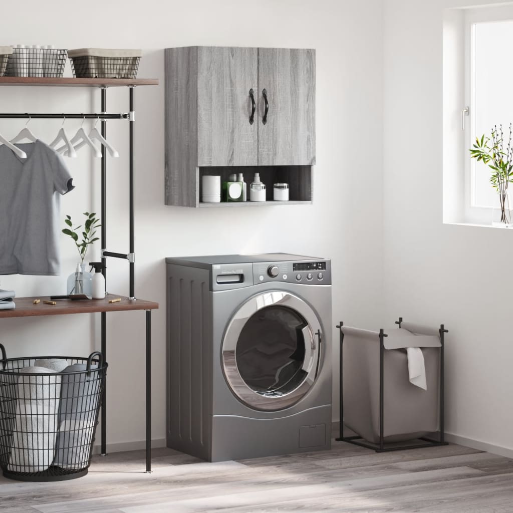 Seinäkaappi harmaa Sonoma 60x31x70 cm tekninen puu